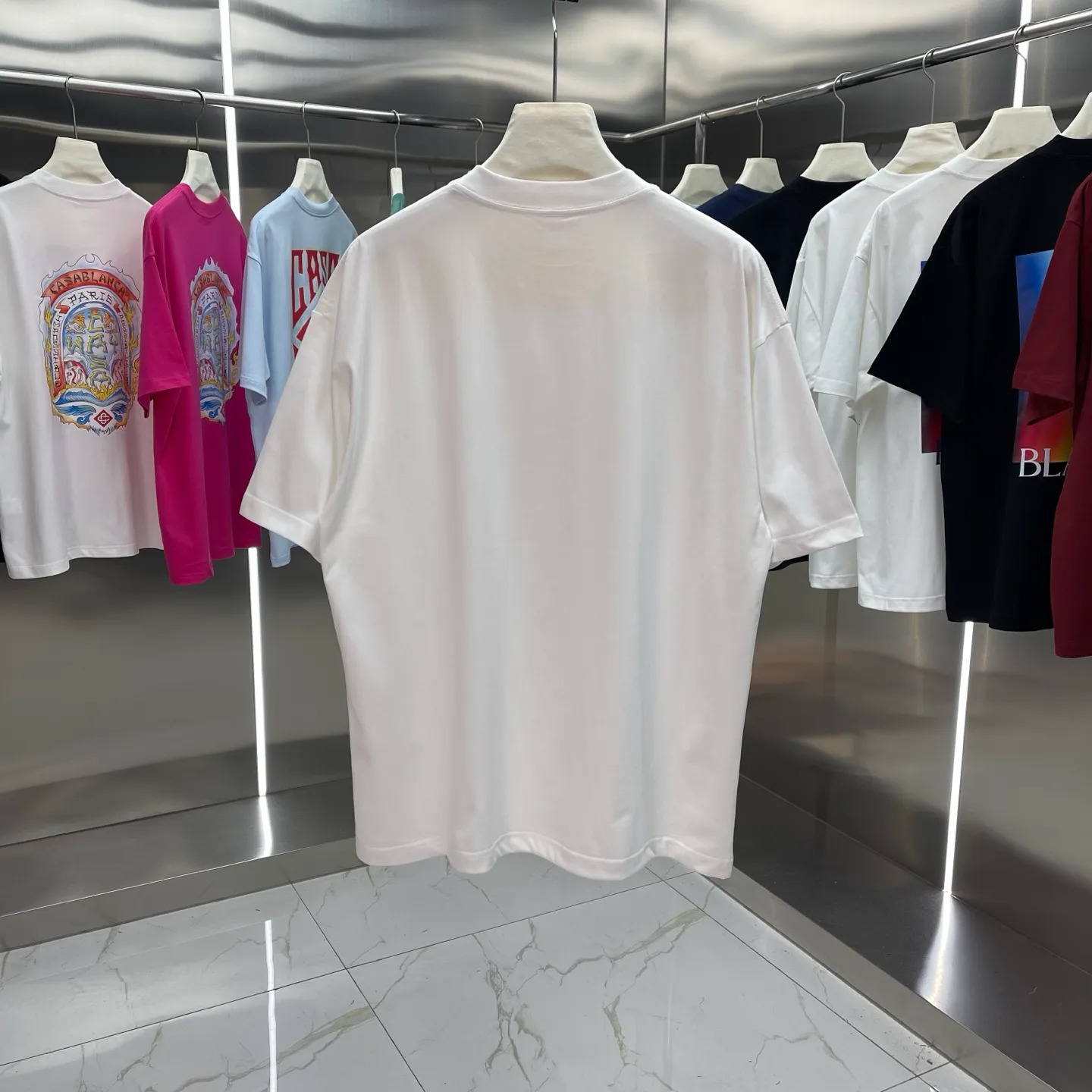 25ss New Arrival Casablanca Classic Series T ～ ， ， 。 ， Classic ， In Stock ！ ：White Black Light Blue Royal Blue Green Size：S M L XL XXL